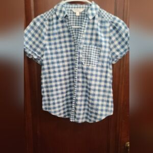 Lauren Conrad Plaid Button-Up- Size XS